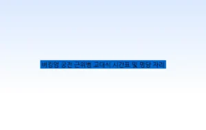 버킹엄 궁전 근위병 교대식 시간표 및 명당 자리